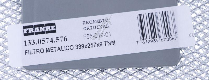 Franke 1330574576 - 133.0574.576 filtro alluminio 9x339x257