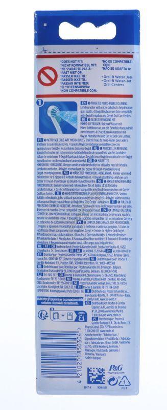 Braun 80735522 Zahnbürste - Oxyjet 4er pack ersatzdüsen, weiss