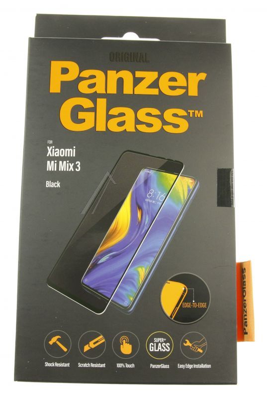 Panzerglass 8005 Display-Schutzfolie - Displayschutzglas für passend für xiaomi mi mix 3, black