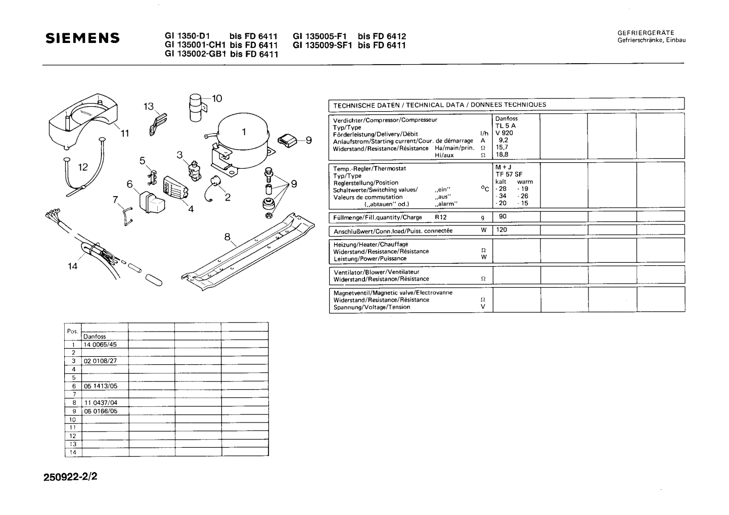Explosionszeichnung Siemens GI135005(00) Explosionszeichnung Siemens GI135005(00)