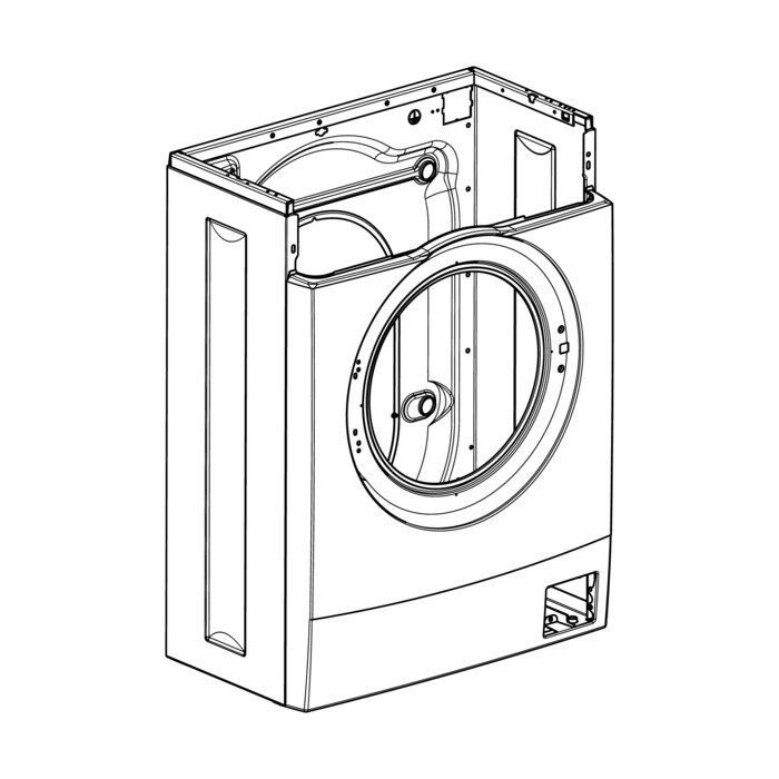 AEG Electrolux 140038703645 Gehäuseteil - Gehäuse,satz,weiss,cf40