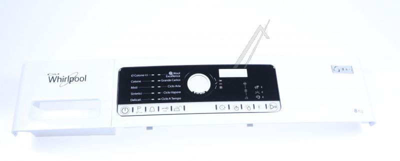 Whirlpool Indesit 481010776132 Bedienteilblende - C00447036 schalterleiste + griff schublade