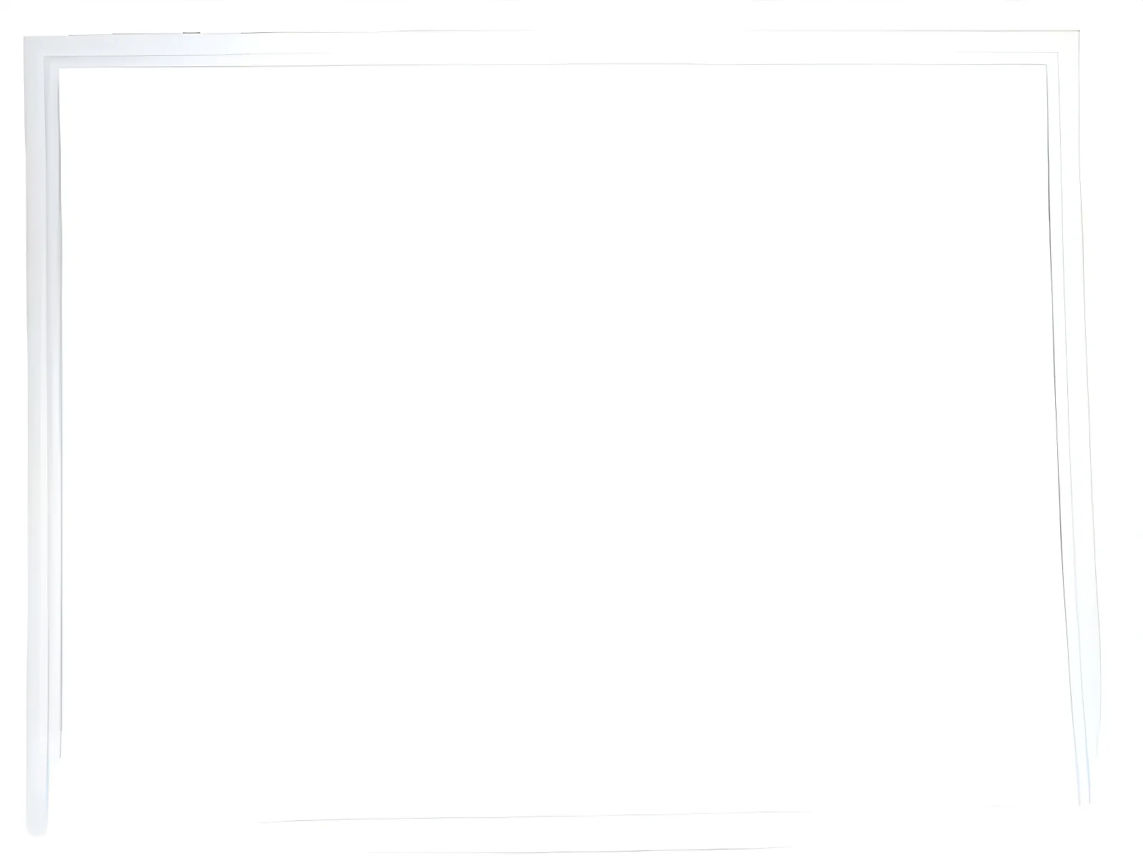 Whirlpool Indesit 481246688702 Gefrierschranktürdichtung - C00312571 magnetdichtung