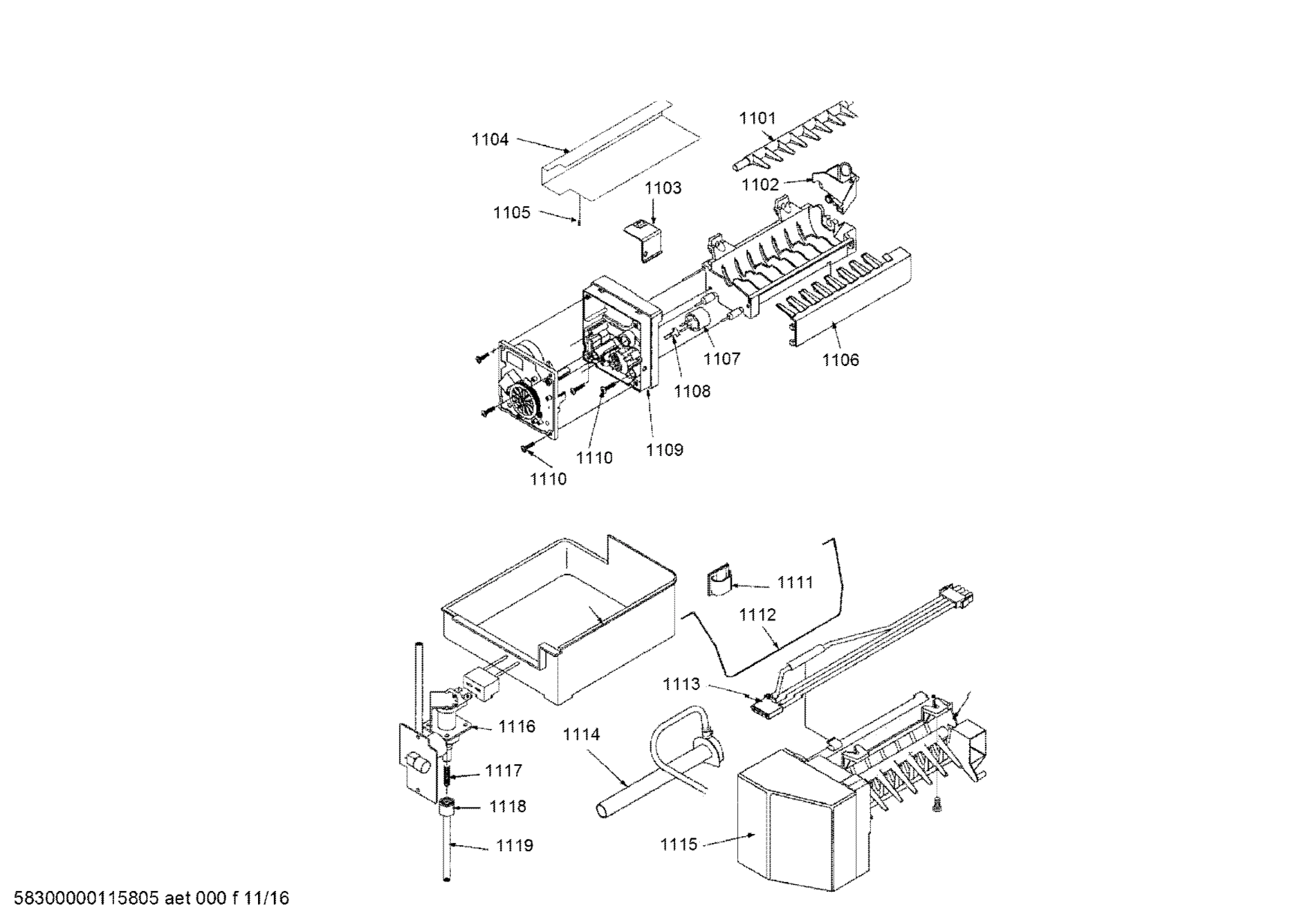 Explosionszeichnung Gaggenau RS495330/93 Explosionszeichnung Gaggenau RS495330/93