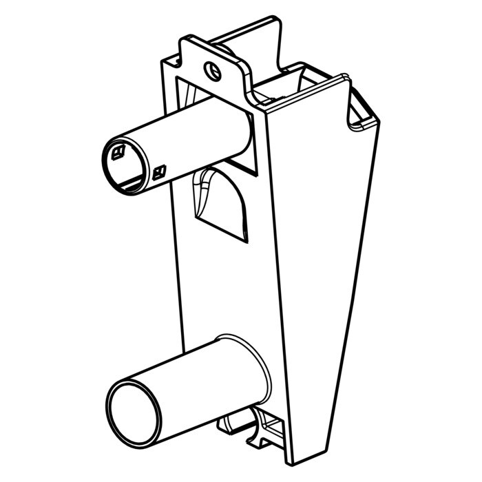 AEG Electrolux 1257796001 Anschlussteil - Zuig mond,watervulling