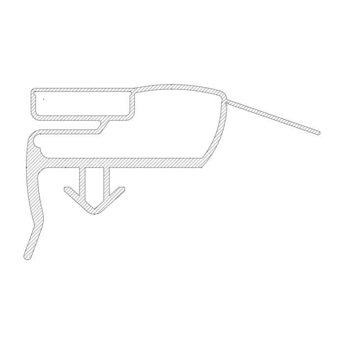 AEG Electrolux 2248016038 Kühlschranktürdichtung - Magnetdichtung