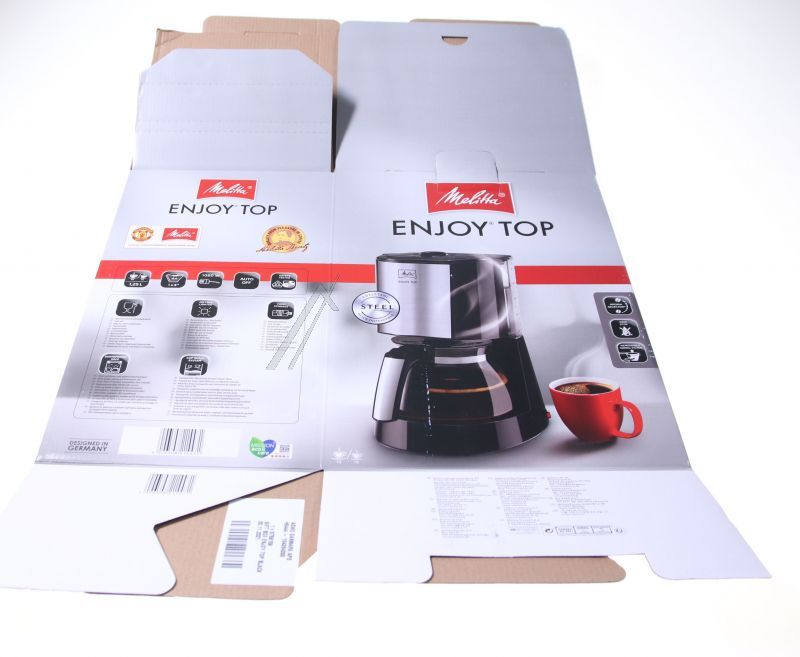 Melitta 6759159 Abdeckung Gehäuse - Faltschachtel oben glass schwarz
