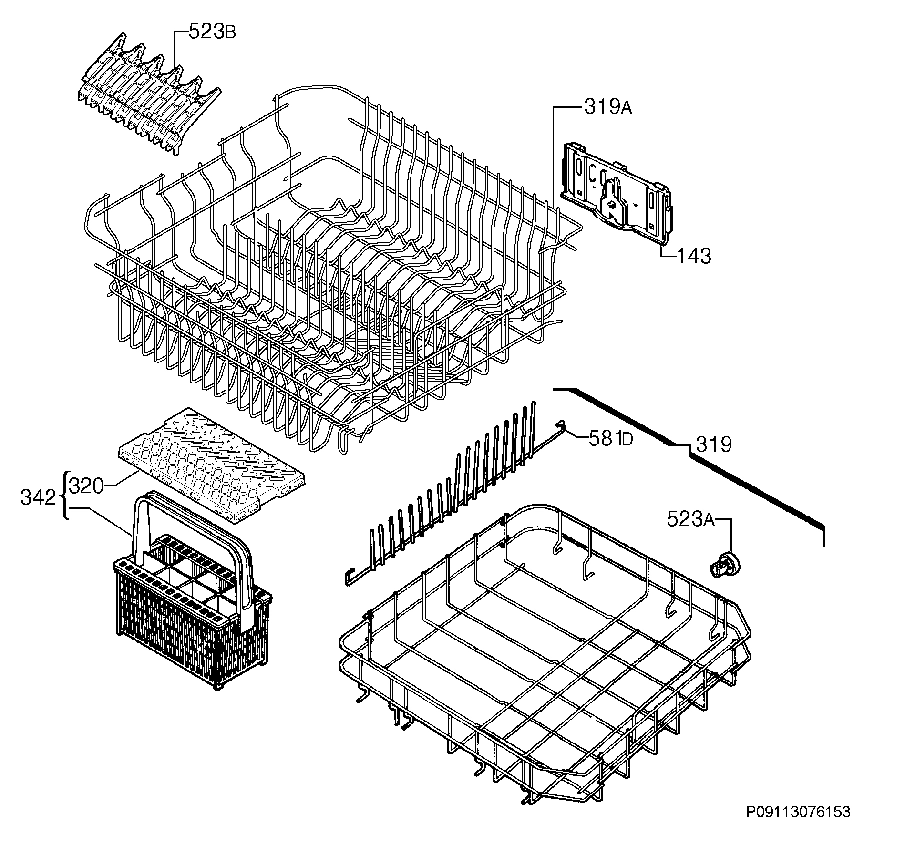 Explosionszeichnung Ikea 91153904900 RDW60 Explosionszeichnung Ikea 91153904900 RDW60