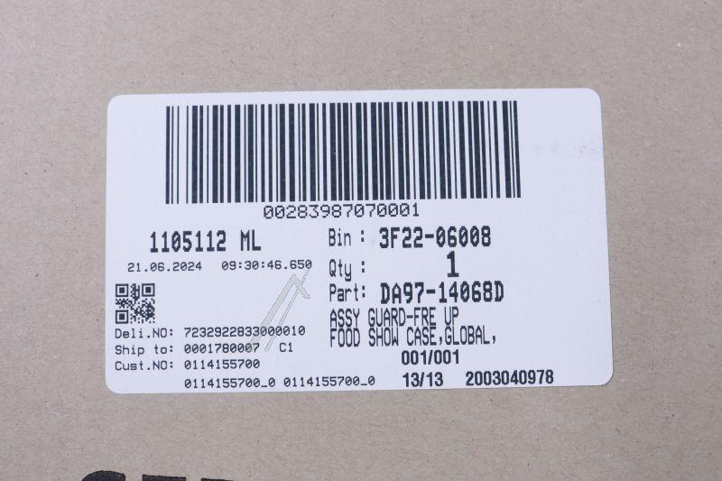 Samsung DA9714068D Kühlschranktürdichtung - Assy guard-fre up,food show case,global,