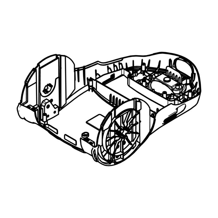 AEG Electrolux 2198606028 Unterteil Gehäuse - Unterteil,mit rollen