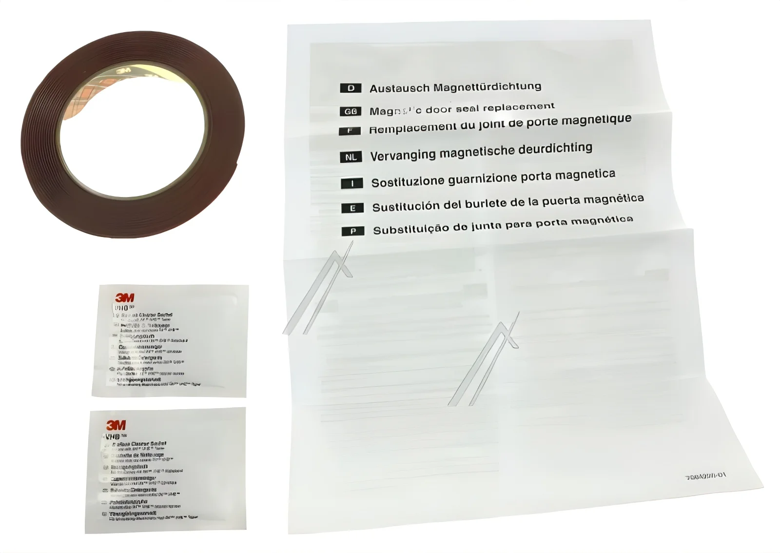 Türdichtung Wechsel Zubehör Set für Kühlschrank Magnettürdichtung wie Liebherr 909604200 Ersatzteil