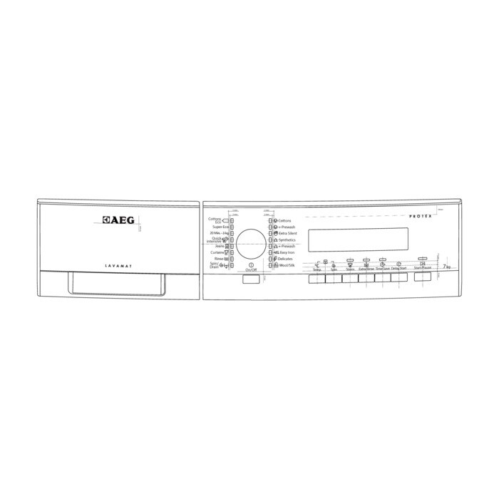 AEG Electrolux 8080232013 Bedienteilblende - Bedienblende,handgriff,aeg,l72