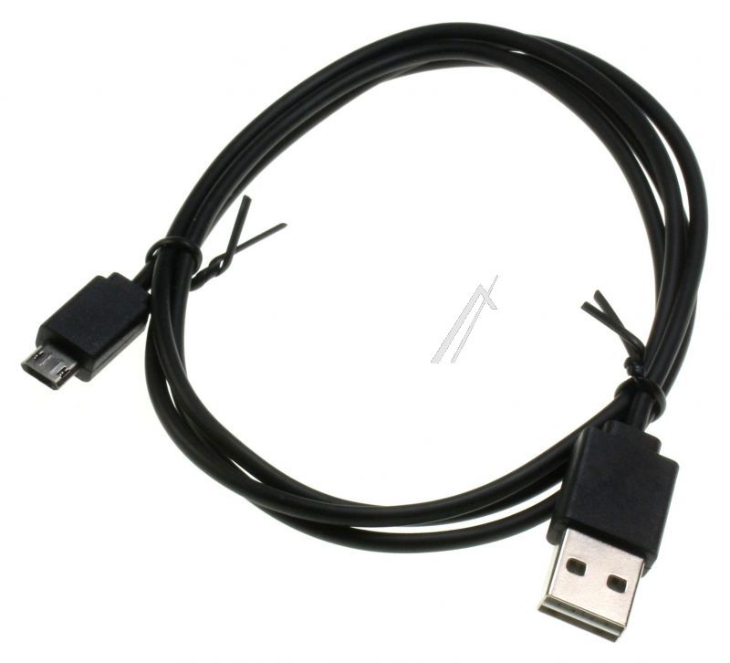 COM - Microusb-kabel mit reversiblem stecker, schwarz, 1m COM - Microusb-kabel mit reversiblem stecker, schwarz, 1m