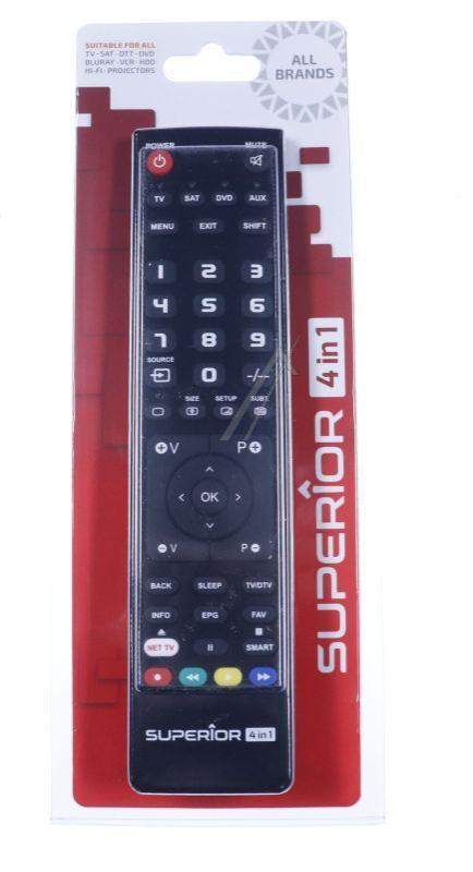Superior SUPTPB009 - Slim 4in1 universal-ersatzfernbedienung 4-in-1 mit 4 ebenen