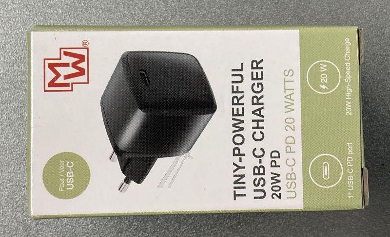 Minwa MWPD20ASU Ladegerät Handy - Mw pd20asu 20w usb‑c netzteil mit power delivery und quick charge