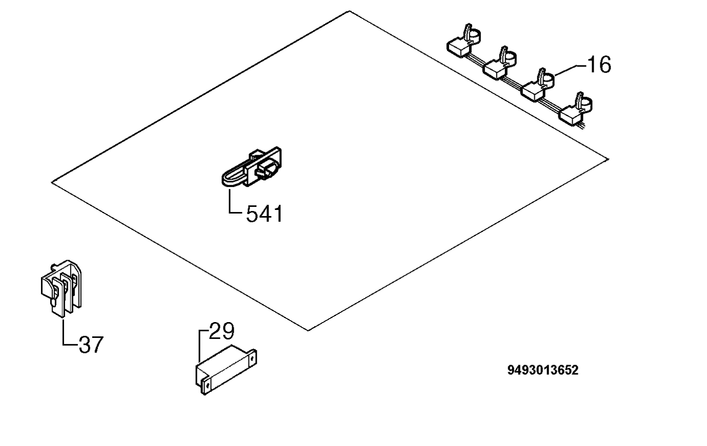 Explosionszeichnung AEG 94962033701 61505G-M