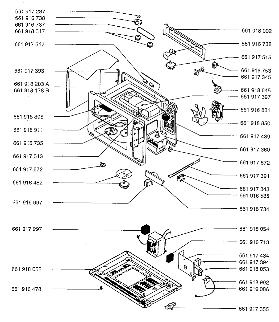 Explosionszeichnung AEG 94700211400 Micromat Duo 210 M GB
