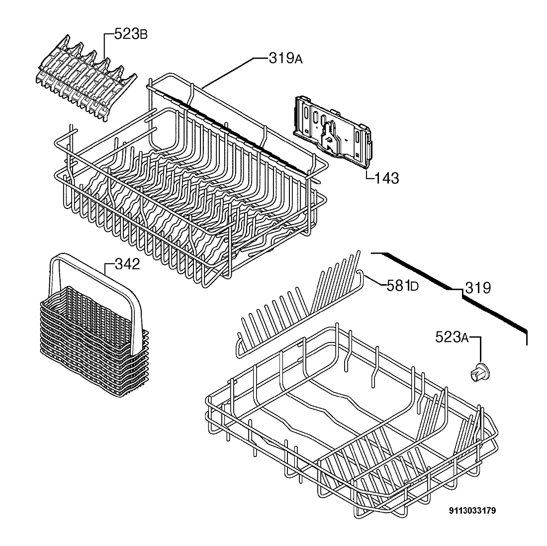 Explosionszeichnung Ikea 91163923403 RDW45 Explosionszeichnung Ikea 91163923403 RDW45