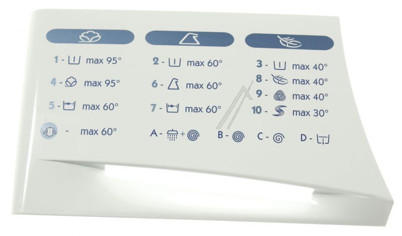 Whirlpool Indesit 481249878515 Blende Waschmittelkasten - C00487887 griff schubladegw