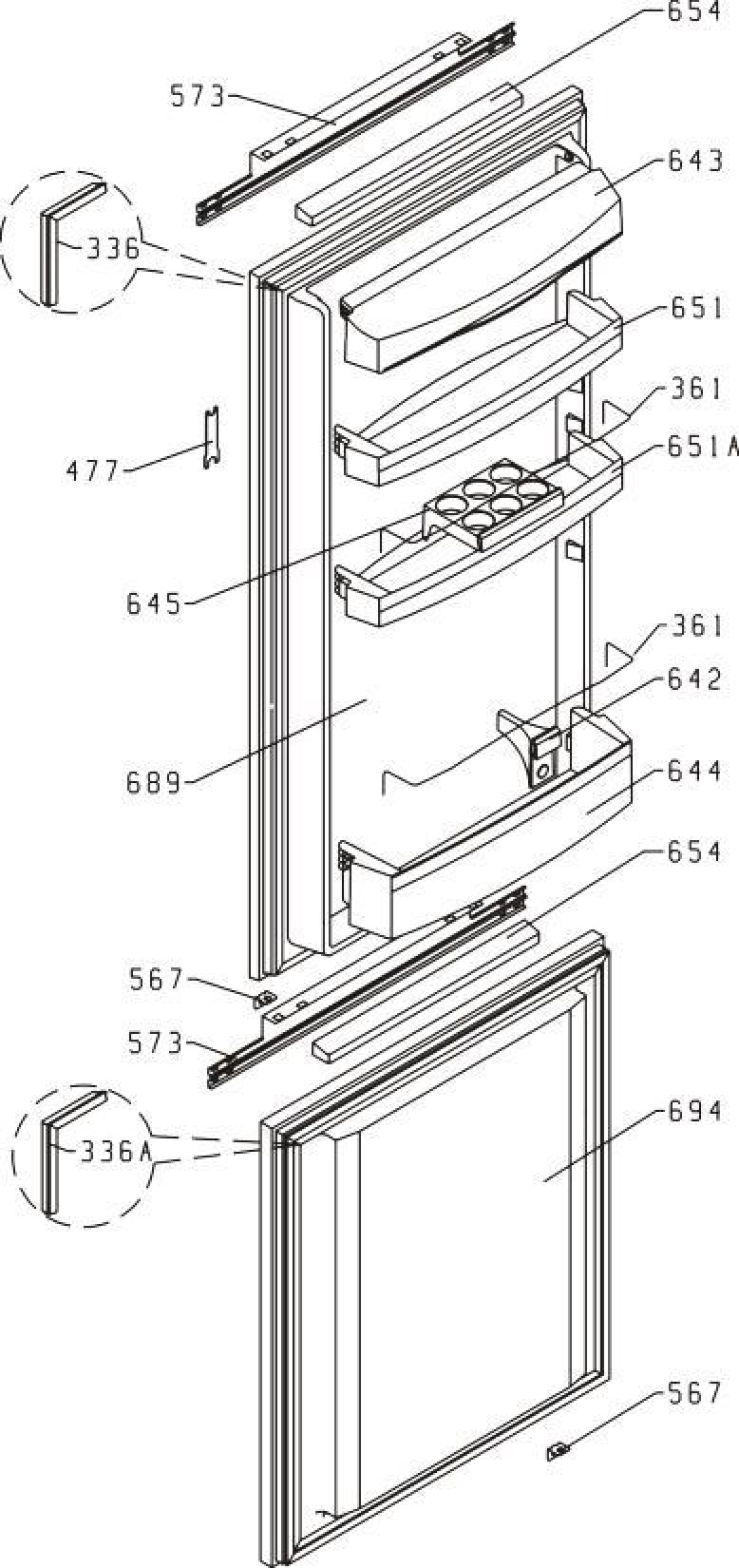 Explosionszeichnung Gorenje 665753 KI291LA Explosionszeichnung Gorenje 665753 KI291LA