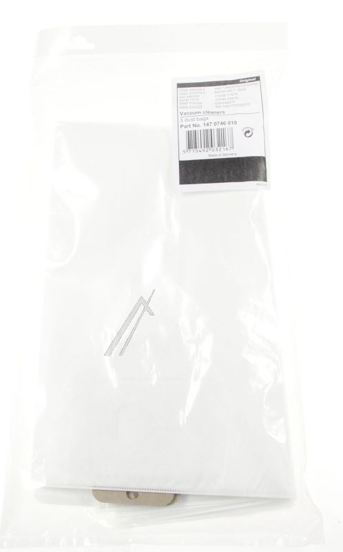 Nilfisk 1470746010 Staubsaugerbeutel - Satz 3x beutel synthet. für gwd350