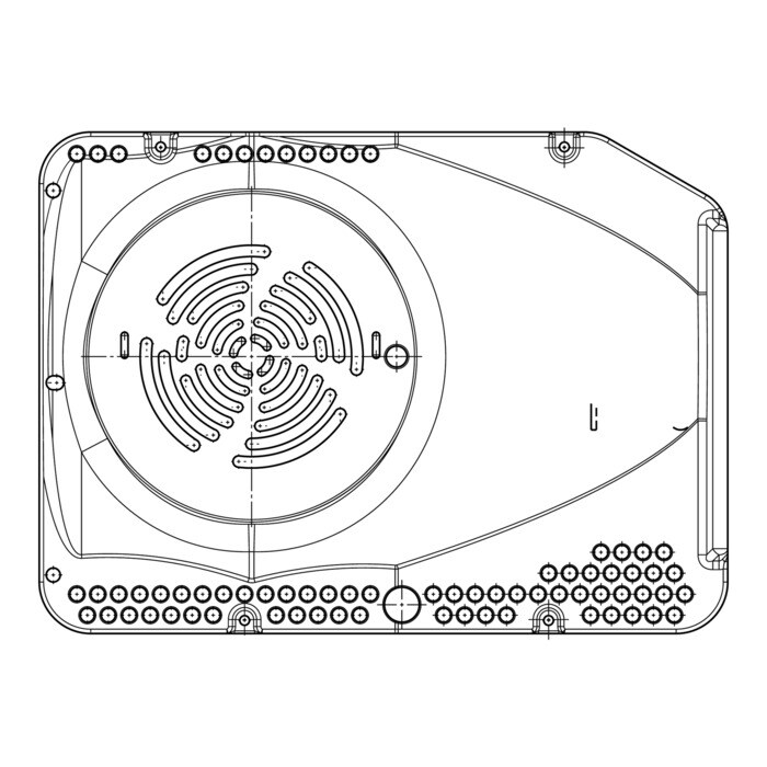 AEG Electrolux 3421790266 Rückwand - Back panel,convection fan