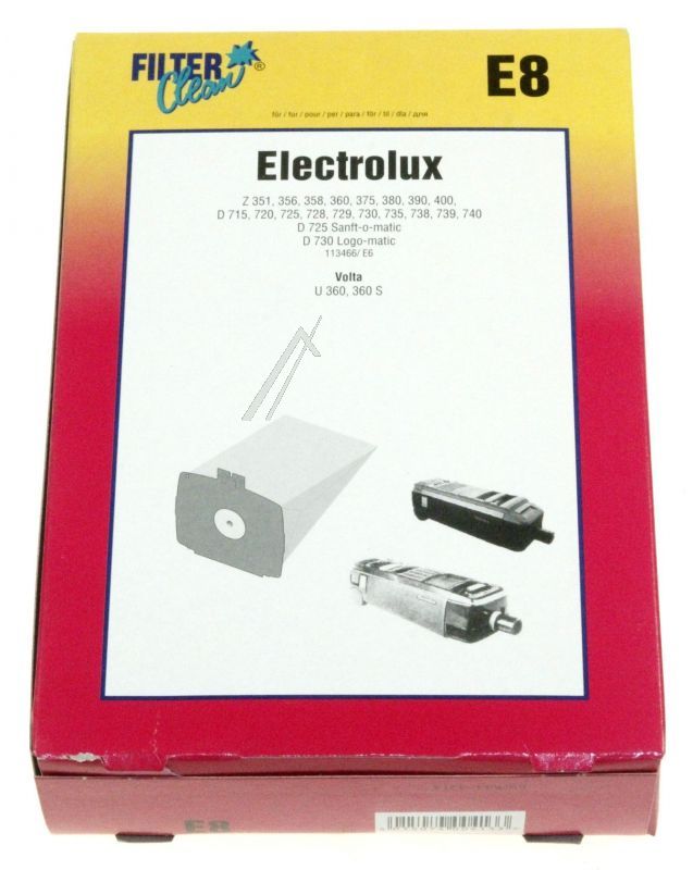 Filter Clean 000248K Staubsaugerbeutel - E8 000248-k staubsaugerbeutel inhalt 5+1