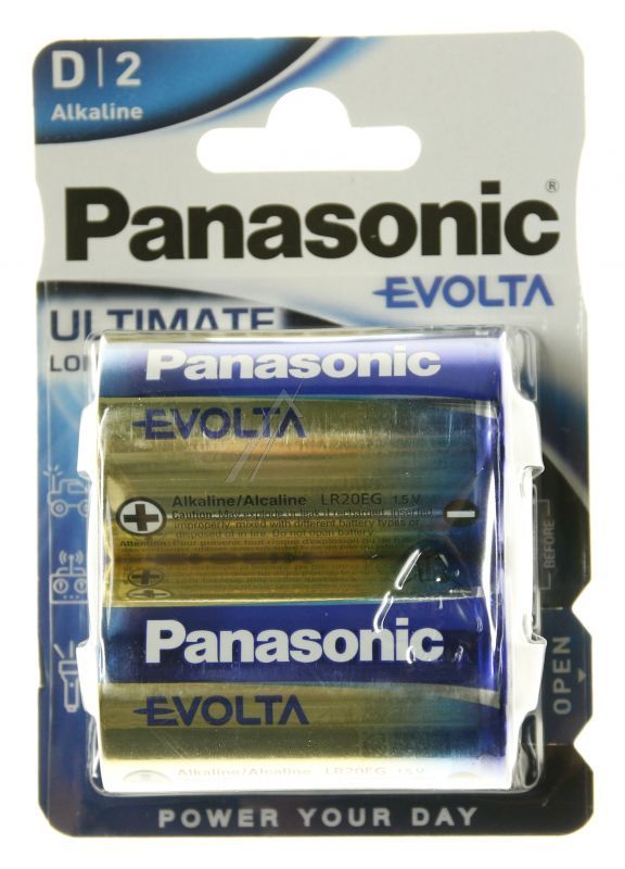 Panasonic LR20EGE2BP Mono Standardbatterie - Lr20 lr20ege/2bp evolta 1,5v alkaline mono 2er blister