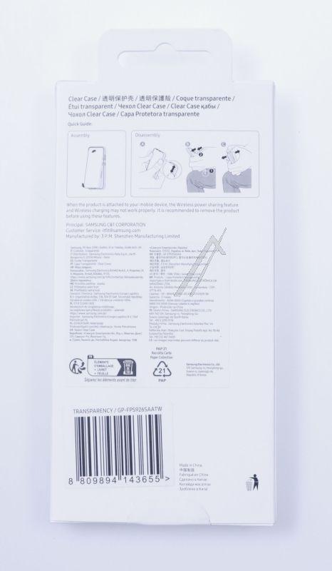 Samsung GPFPS926SAATW - Gp-fps926saatw passend für samsung by itfit clear case für s24+, transparency