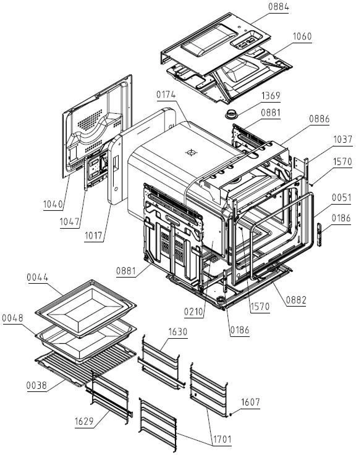 Explosionszeichnung Gorenje 732892 BC735XOT Explosionszeichnung Gorenje 732892 BC735XOT