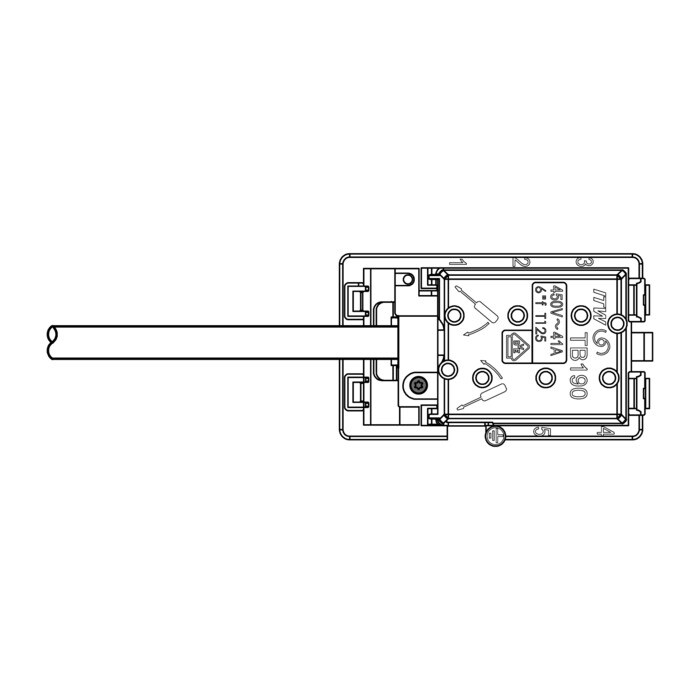 AEG Electrolux 8086610071 Anschlusskasten - Gehäuse de verbindung,mit,c