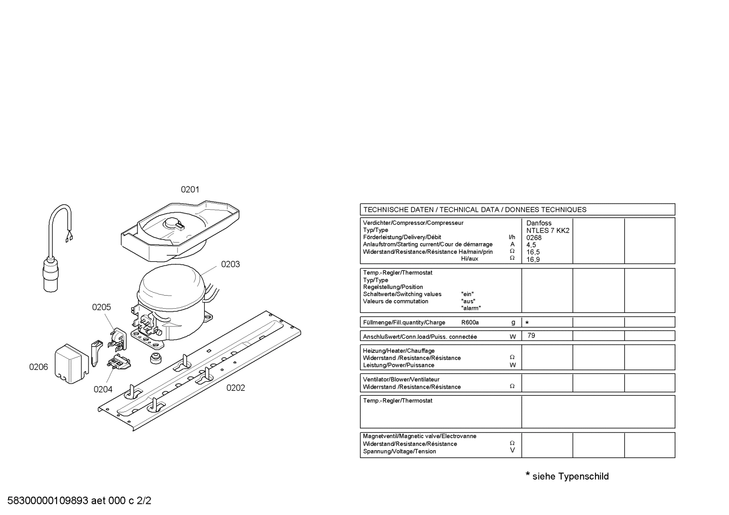 Explosionszeichnung Siemens KT16R495GB/01 Explosionszeichnung Siemens KT16R495GB/01