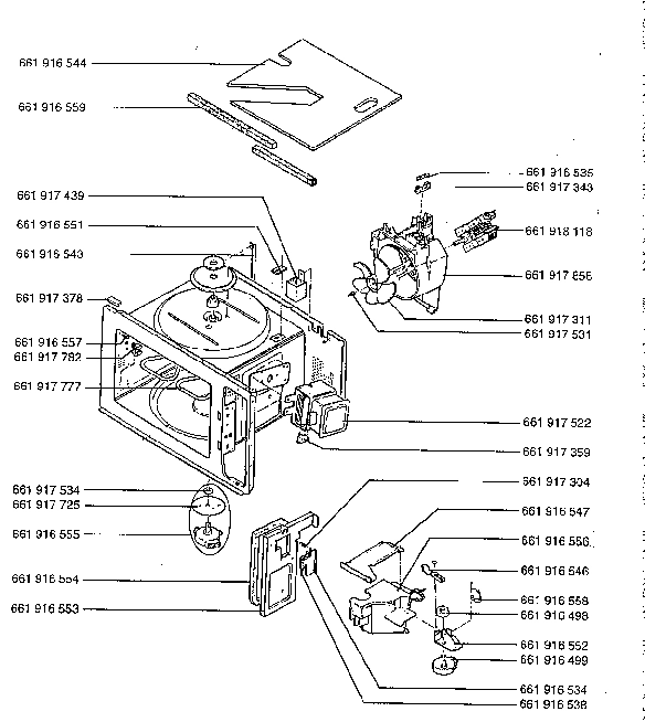 Explosionszeichnung AEG 94700314000 Micromat Combi 625 D GB