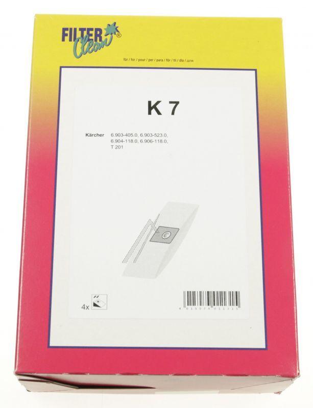 Filter Clean 000752K Staubsaugerbeutel - K7 staubsaugerbeutel 4 stück