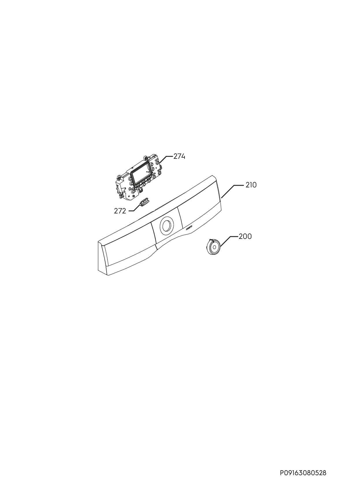 Explosionszeichnung Electrolux 91609943701 EW7H385S Explosionszeichnung Electrolux 91609943701 EW7H385S