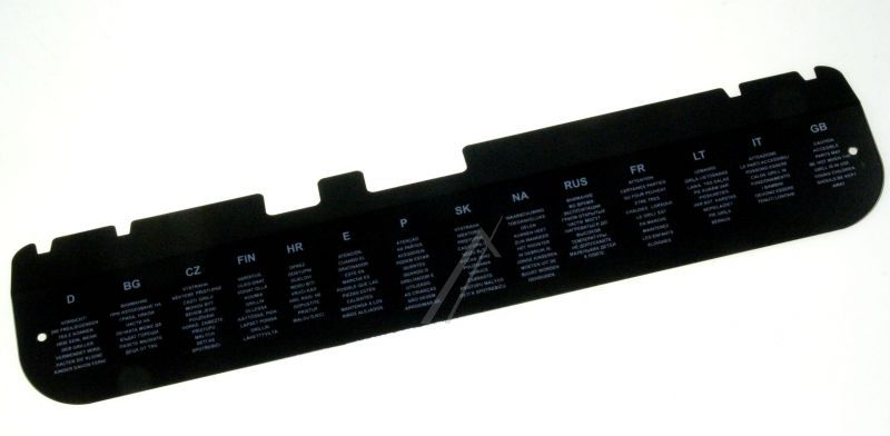 Vestel 20634355 Klappe Deckel - Grill heat cover (60*60,black)