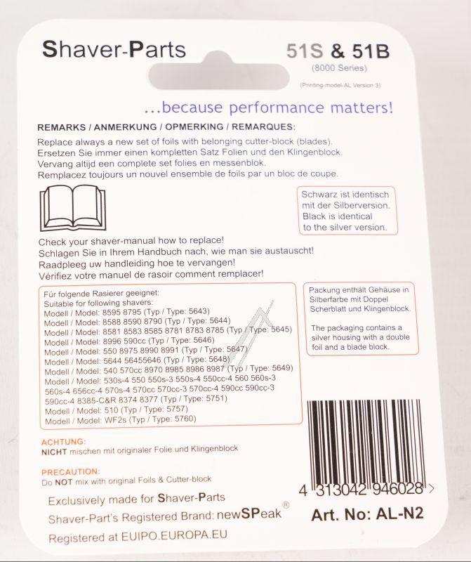 Newspeak Scherkopf - 51s scherkopf kombipack alternativ für braun 51s