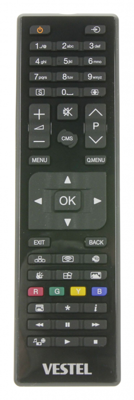 Vestel 23393429 - R/c 4878 passend für vestel (grau/s)(schwarz/p)