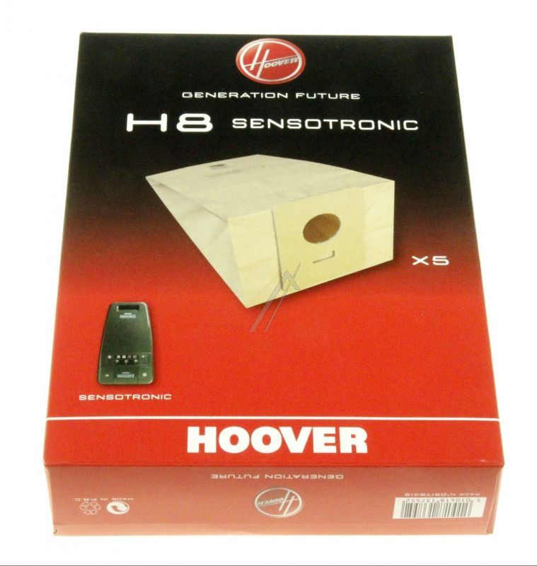 Candy Hoover 09178419 Staubsaugerbeutel - H8 sensotron papier-staubbeutel 5 stück