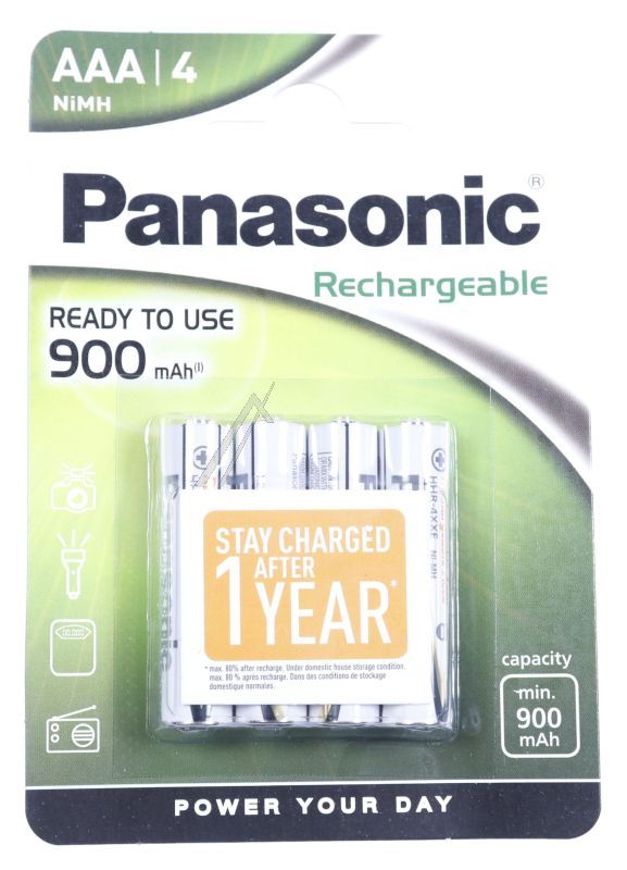 Panasonic HHR4XXE4BC Mikroakku AAA 1,2V - Lr03 hhr-4xxe/4bc ready to use rechargeable evolta akku aaa 900mah 4er blister