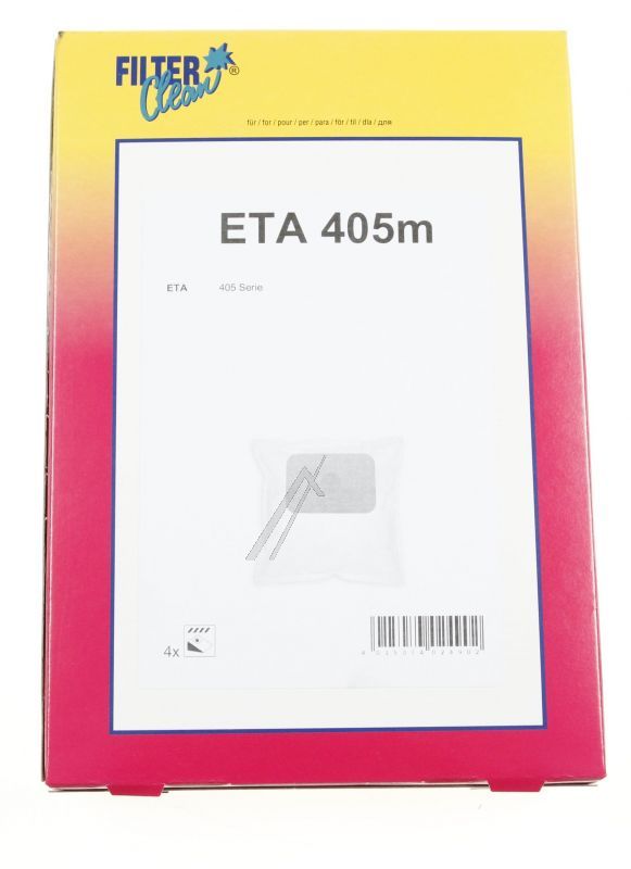 Filter Clean FL0056K Staubsaugerbeutel - Eta405m microvliesbeutel 4+0