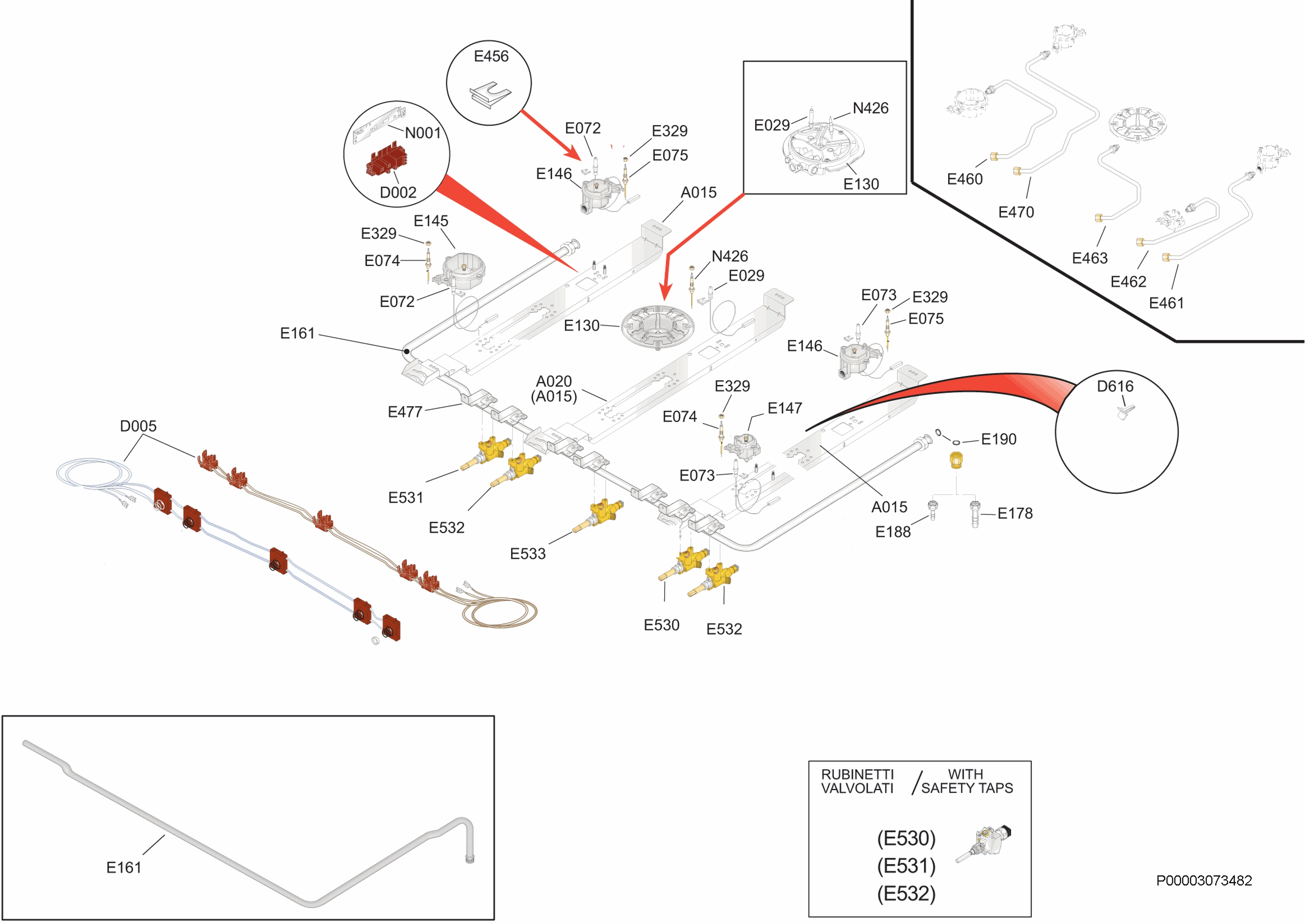 Explosionszeichnung AEG 94114762800 EKK963AAOX