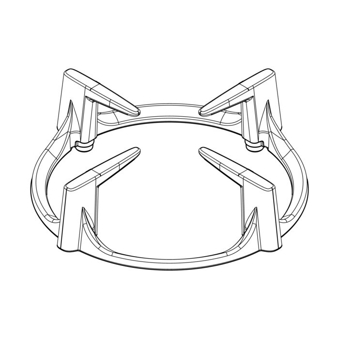 AEG Electrolux 140055859031 Brennerkreuz - Grid,auxiliary,semi-rapid