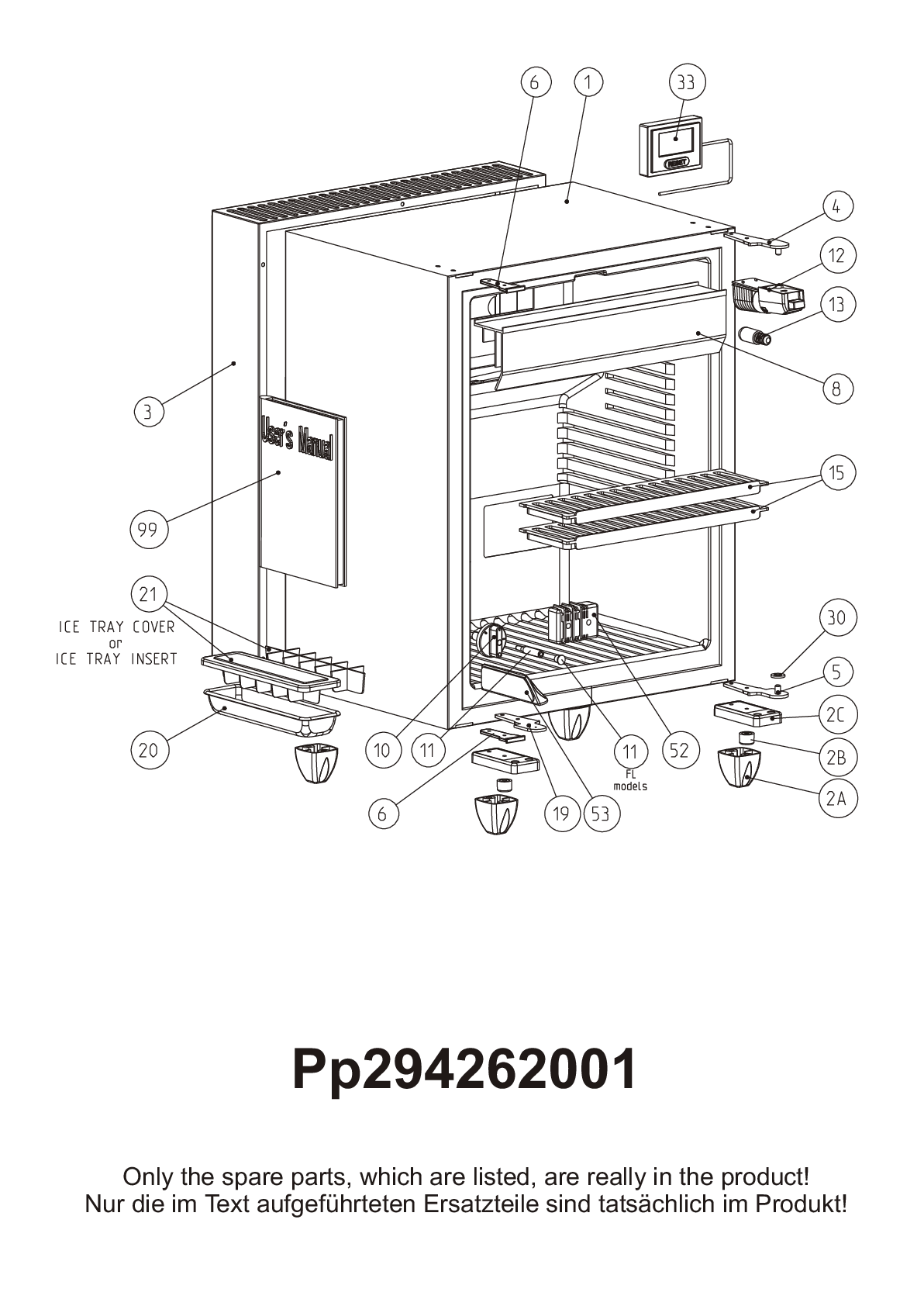 Explosionszeichnung Dometic 921251582 RA141D