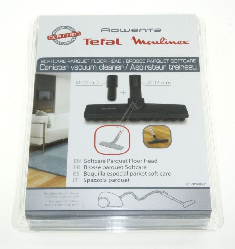 SEB ZR900401 Parkettbürste - Parkettbürste softcare mit adapter 32-35 mm