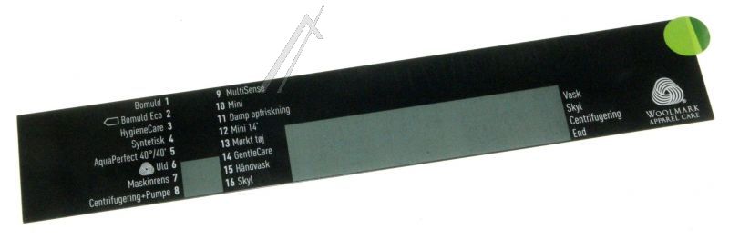 Arcelik Grundig Beko 2843099007 Schalterblende - Inlay dansk