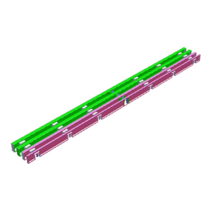AEG Electrolux Distanzausgleich Inox 1118383379 für Geschirrspüler Blende 4 stck. Ersatzteil