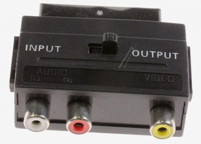 COM - Scartadapter scart/3xc buchse m.schalter