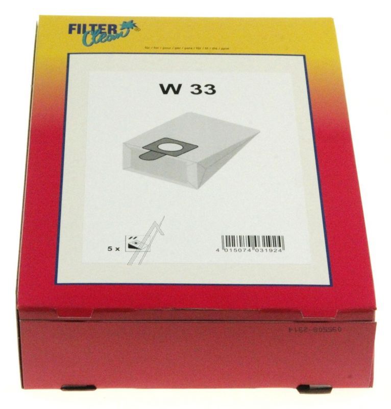 Filter Clean 000755K Staubsaugerbeutel - W33 staubbeutel 5+0