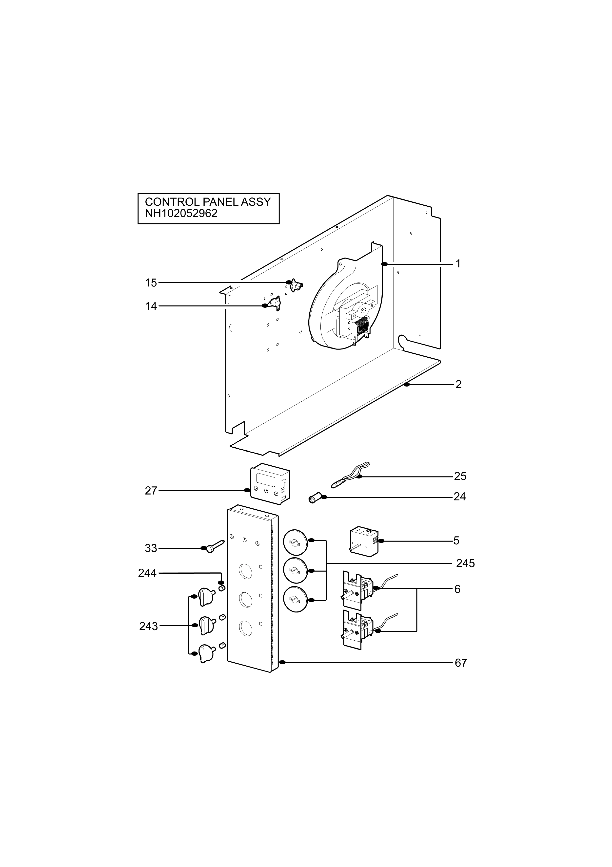 Explosionszeichnung AEG 94417121400 3210BU-M (STAINLESS)